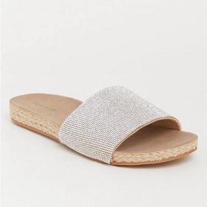 Torrid Rhinestone Espadrille Slides
